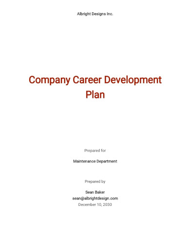 Career Development Plan Template - 22+ Free Word, PDF Documents Download!