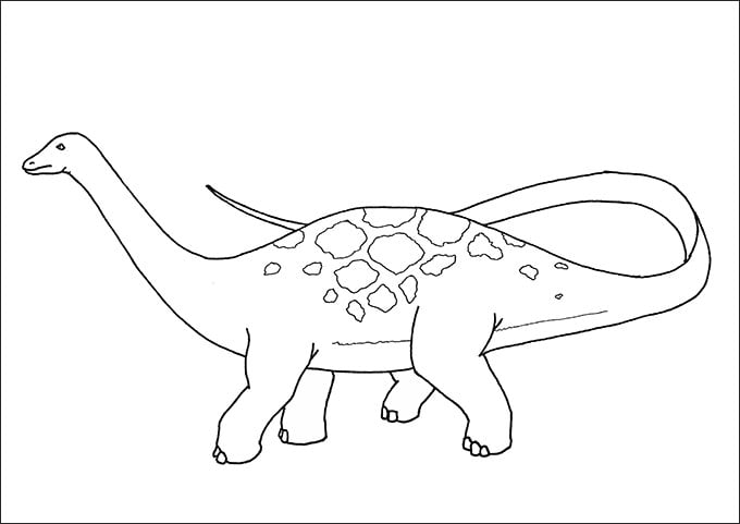 free dinosaur coloring page