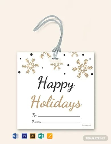 free holiday gift label template