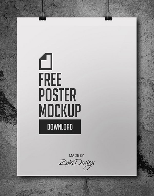 free psd poster mockups download