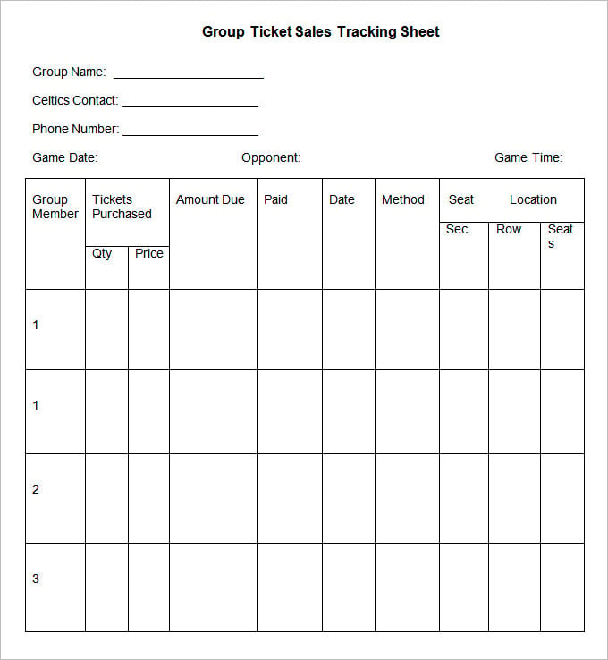 free sample tracking sheet template download
