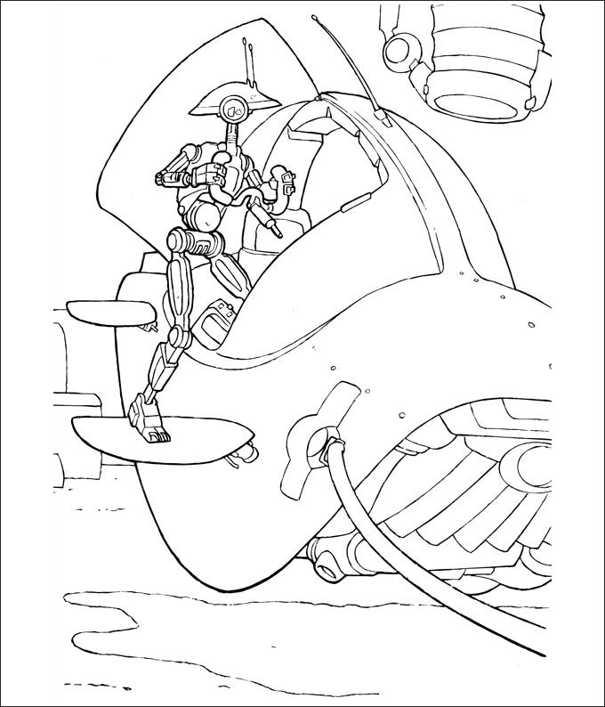 free star wars coloring page