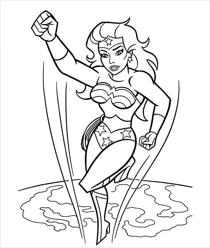 free superhero coloring pages