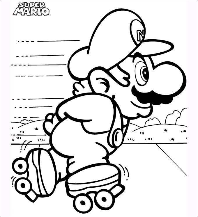 mario coloring pages  free coloring pages  free
