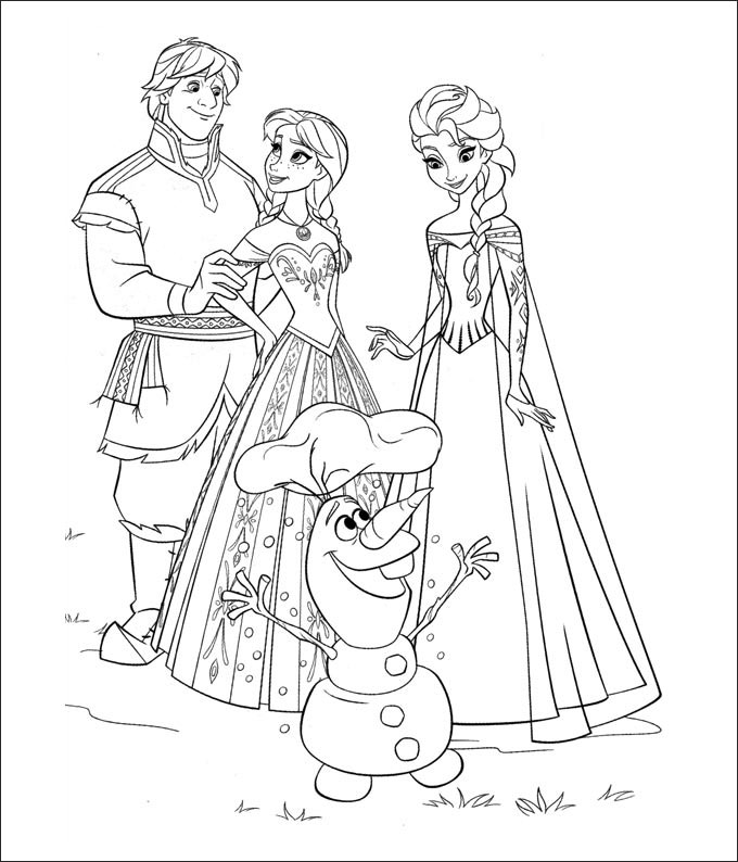 28+ Frozen Coloring Page Templates - Free PNG Format ...