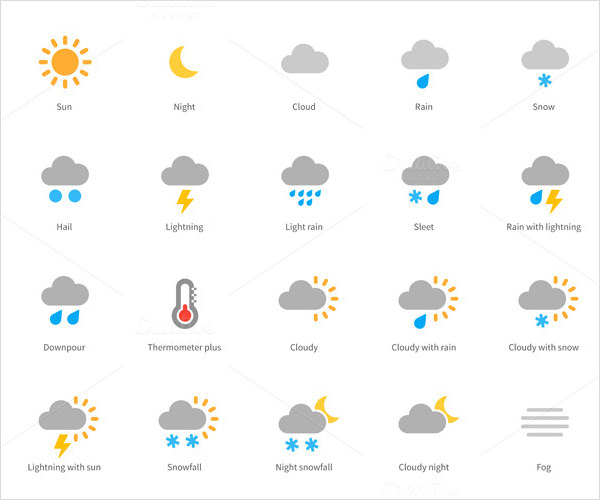 65+ Weather Icons - Free Icons Download | Free & Premium Templates