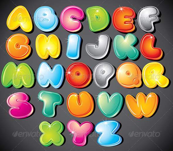 48+ Alphabet Bubble Letters - Free Alphabet Templates