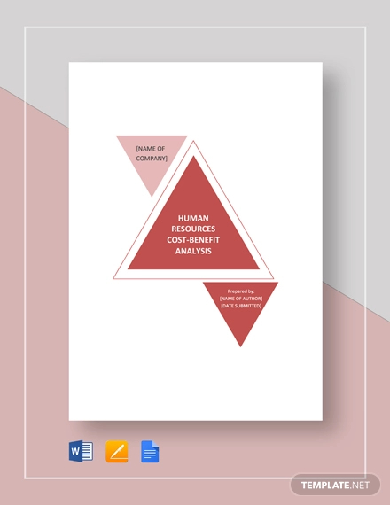 hr cost benefit analysis template