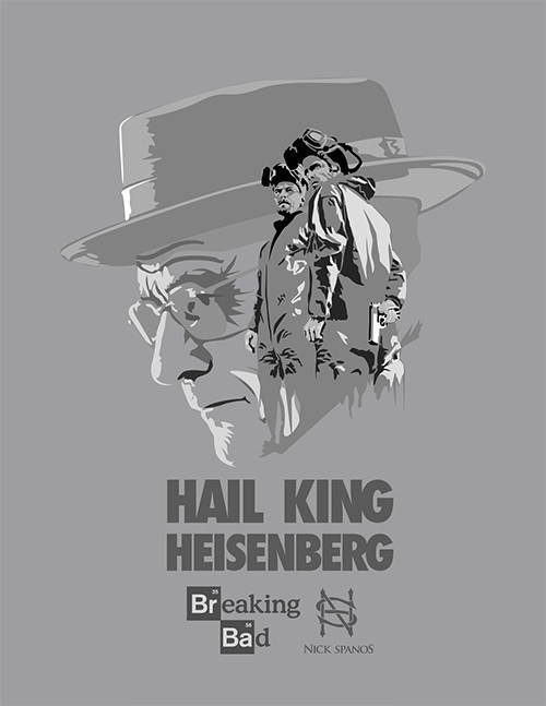hail king breaking bad psd poster