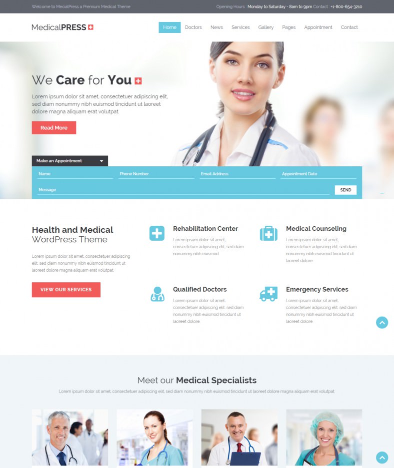 health and medical html gallery template 788x