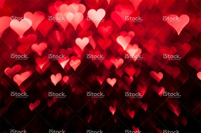 heart bokeh background