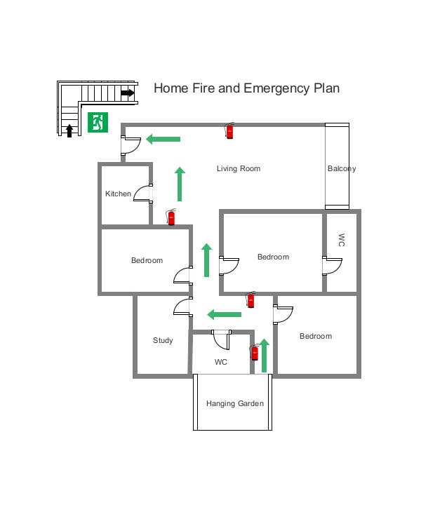 home fire emergency plan template