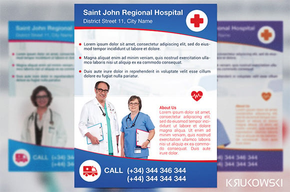 hospital medical poster template