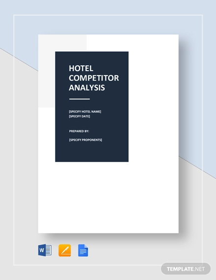 hotel competitor analysis template