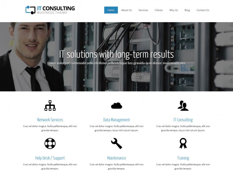 Consulting Website Template Wordpress