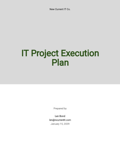 25+ Project Execution Plan Templates - Word, PDF, Excel, Apple Pages ...