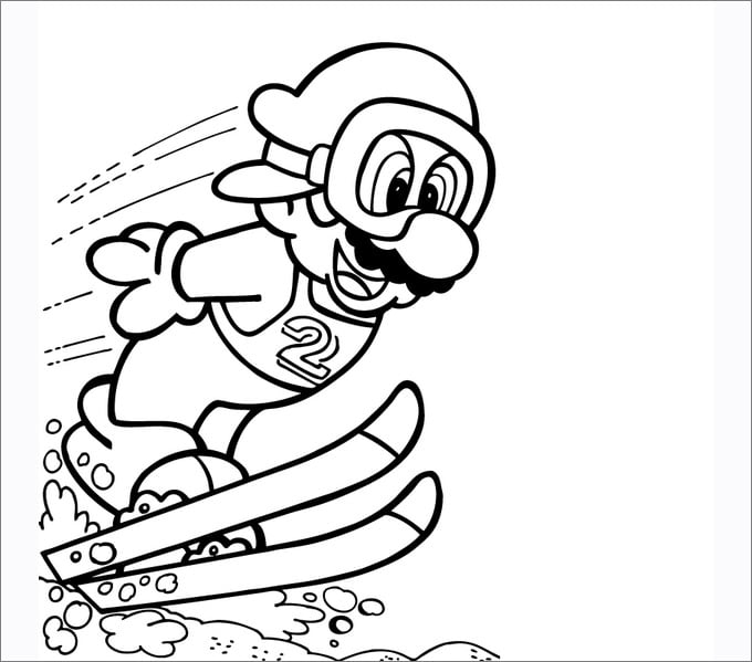 ice luigi coloring pages - photo #25