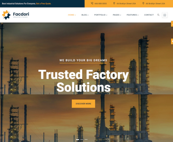 industrial factory business drupal