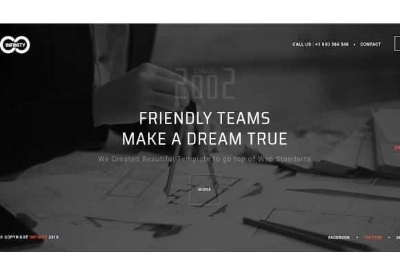infinity responsive agency html template