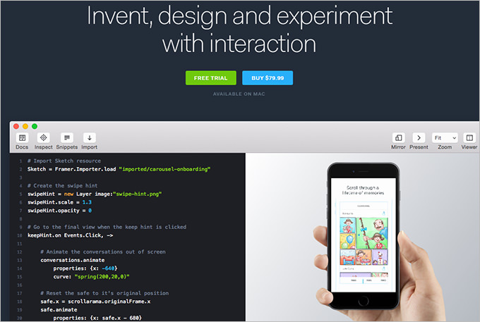 interactive mobile wire framing tool