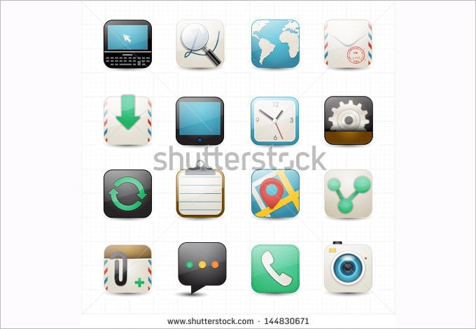 internet web and setting icons