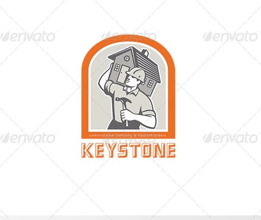 keystone construction company logo