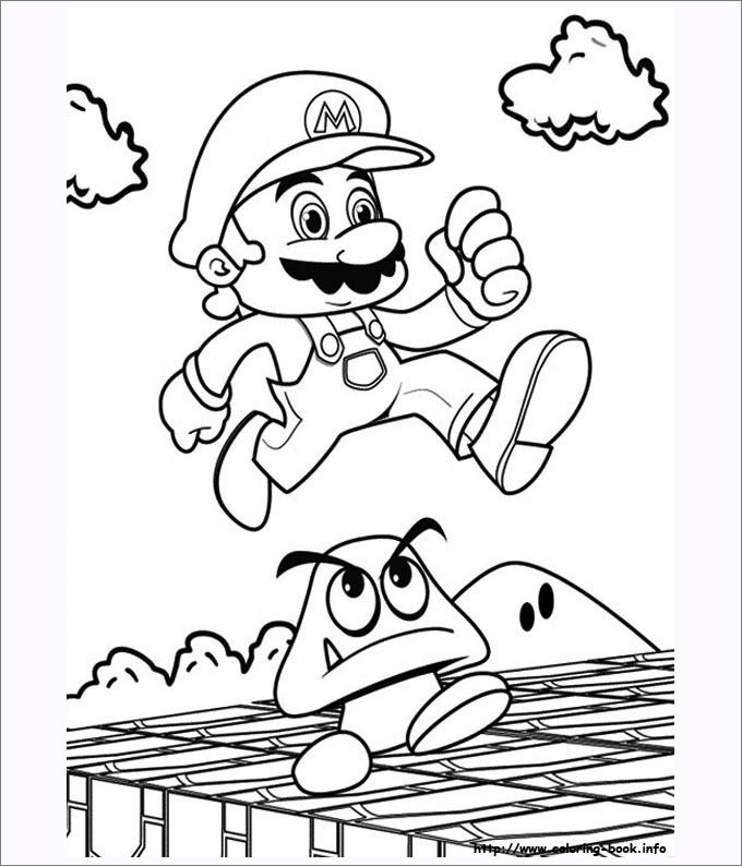 Mario Coloring Pages - Free Coloring Pages