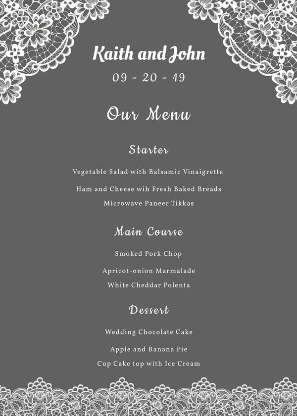 lace-wedding-menu-template