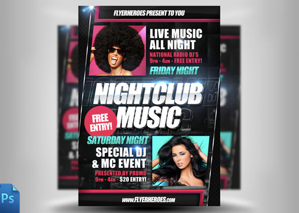 32+ Fabulous Night Club Flyer Templates & PSD Designs!