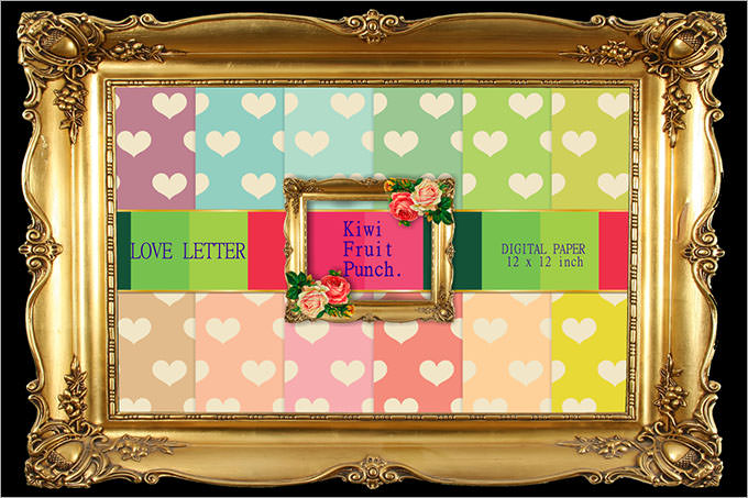 love letter heart patterns