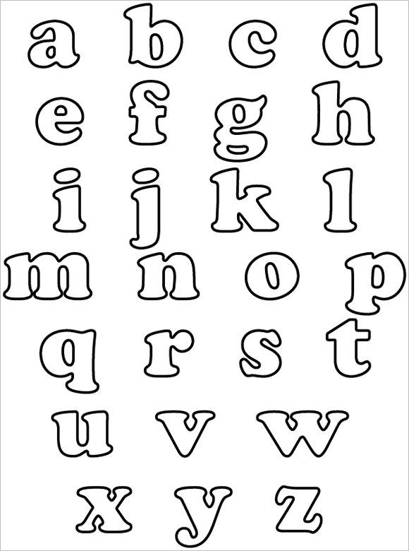 48+ Alphabet Bubble Letters Free Alphabet Templates