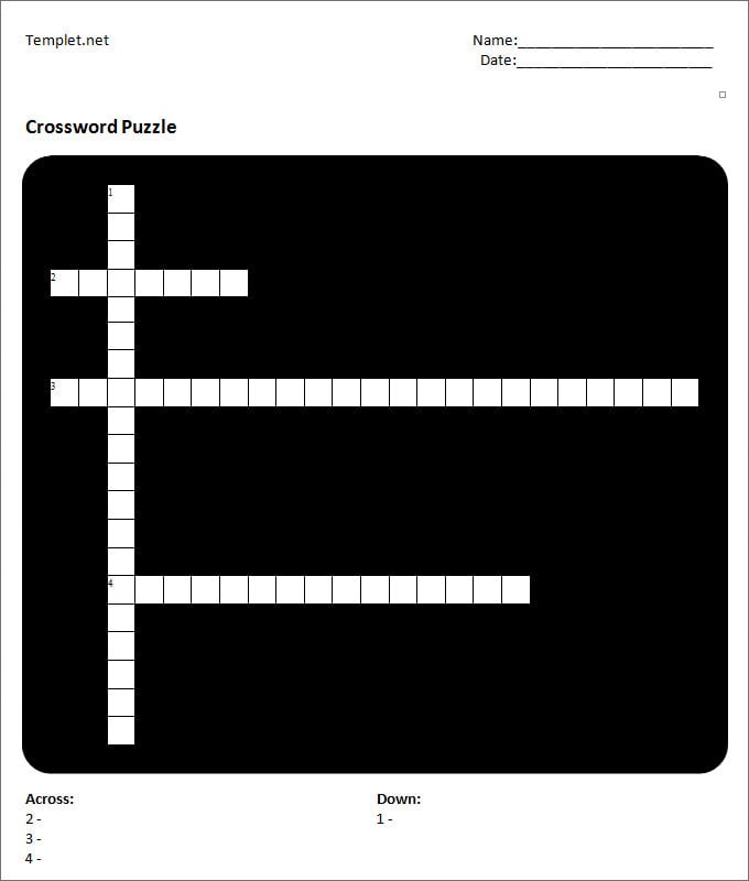 make-a-blank-crossword-puzzle