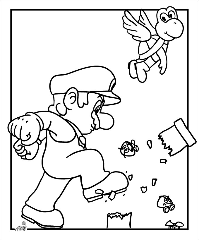 baby luigi mario kart 8 coloring pages