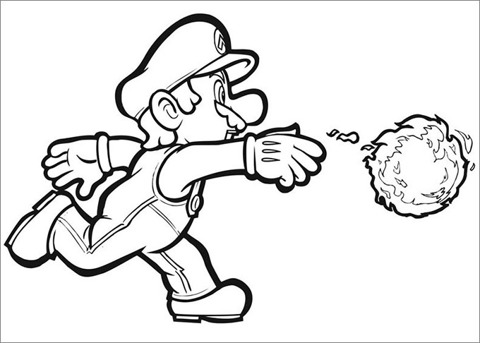 Mario Coloring Pages - Free Coloring Pages