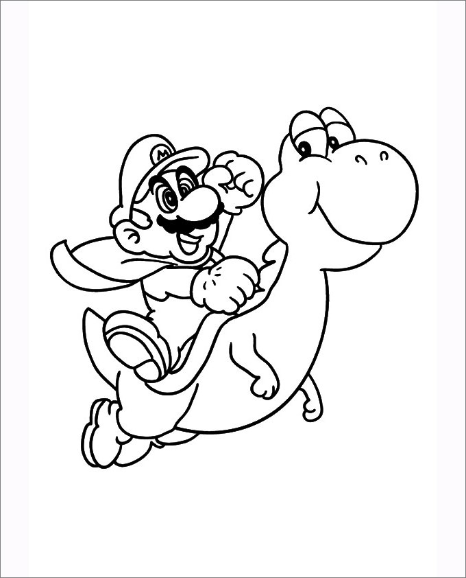 Mario Coloring Pages - Free Coloring Pages