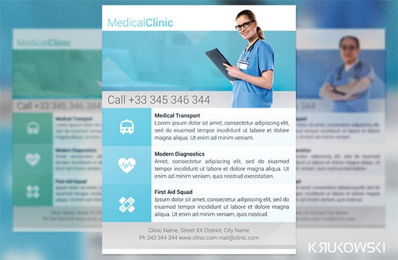 medical clinic poster template