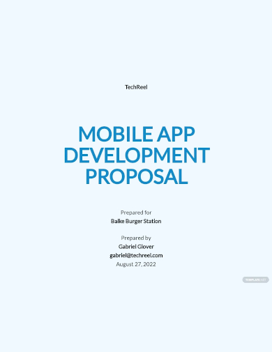 mobile app development proposal template
