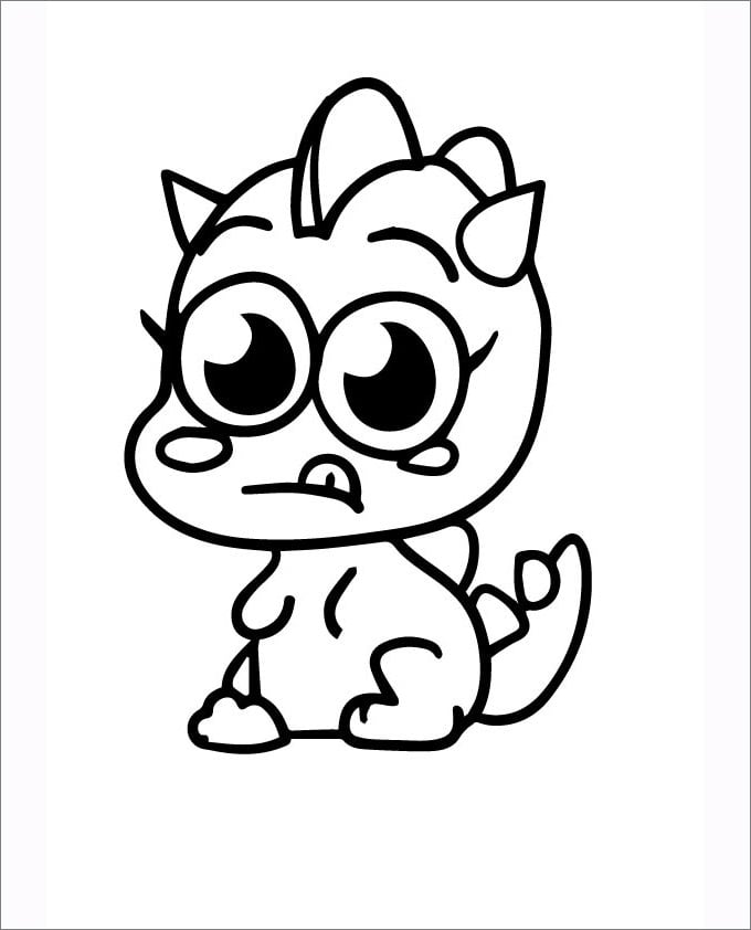moshi monsters coloring pages snookums