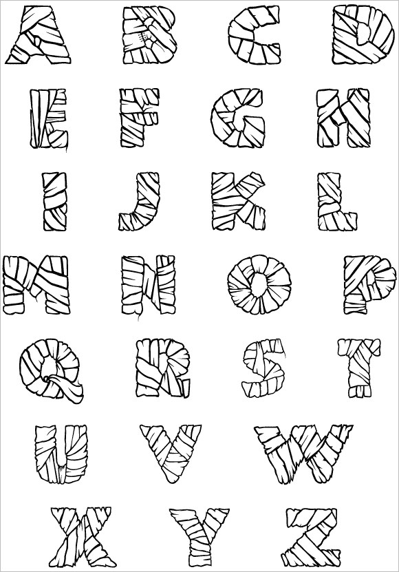 48+ Alphabet Bubble Letters - Free Alphabet Templates
