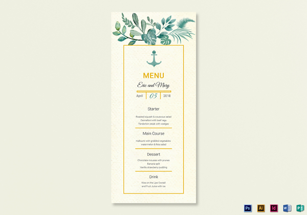 nautical-wedding-menu-card-template