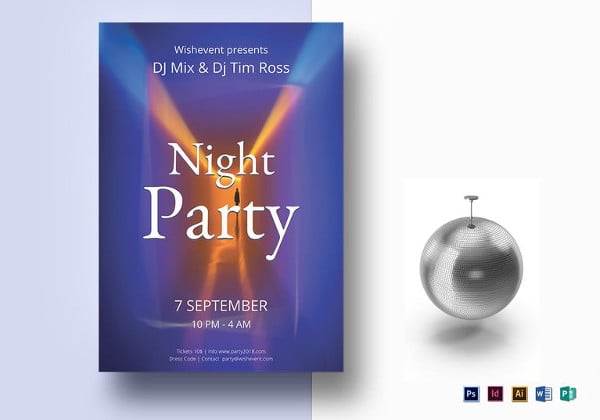 nightclub flyer template