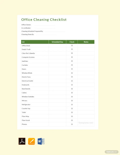 57+ Cleaning Schedule Templates - PDF, DOC, Xls | Free & Premium Templates