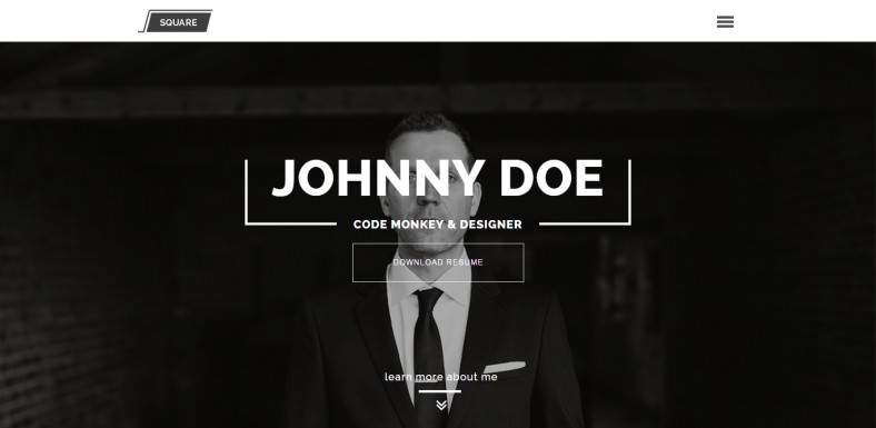 one page personal cv resume theme 788x