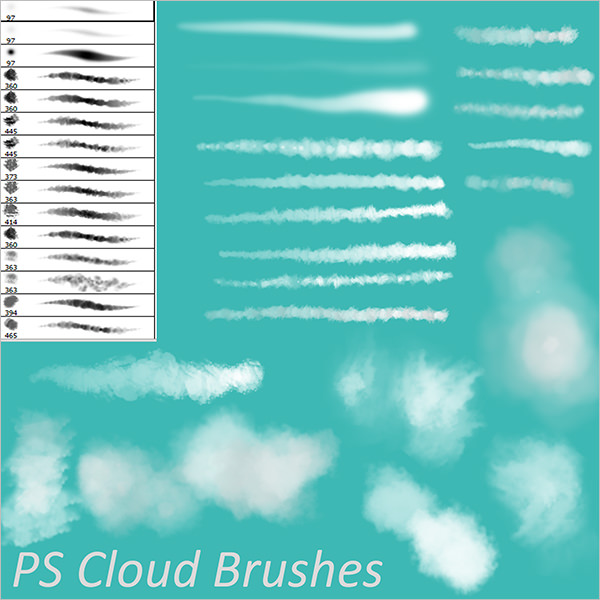 25+ Cloud Photoshop Brushes - Free ABR, ASL, ATN Format ...