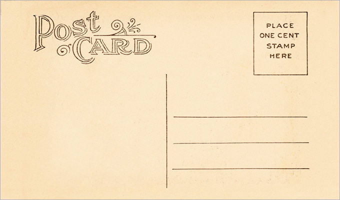 blank vintage postcards