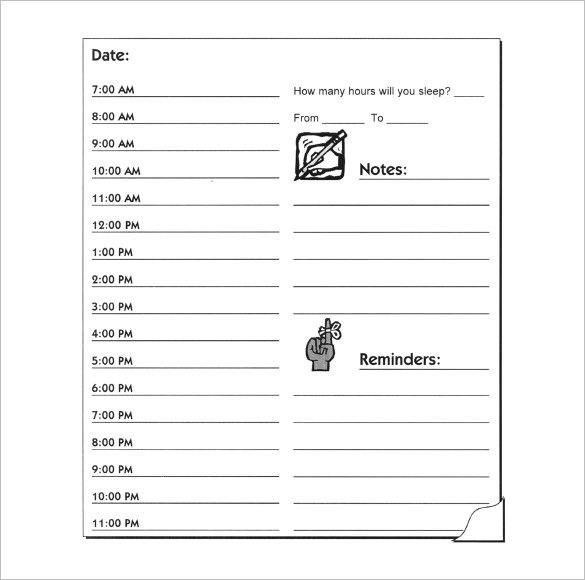 Hourly Schedule Template 34 Free Word Excel PDF Format