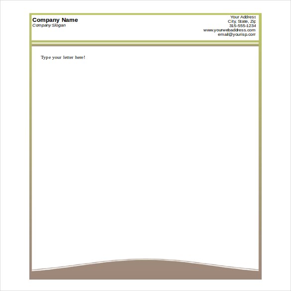 Make A Letterhead Template In Word