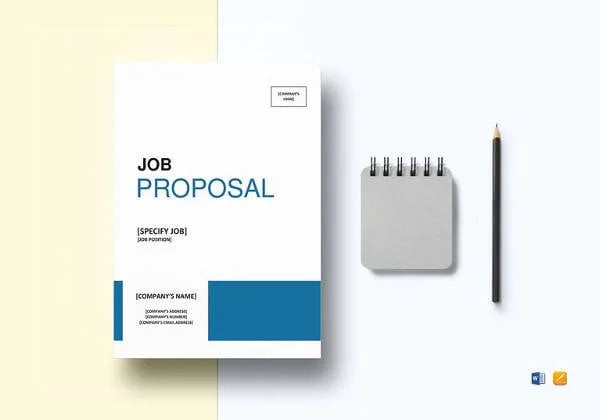 printable job proposal template