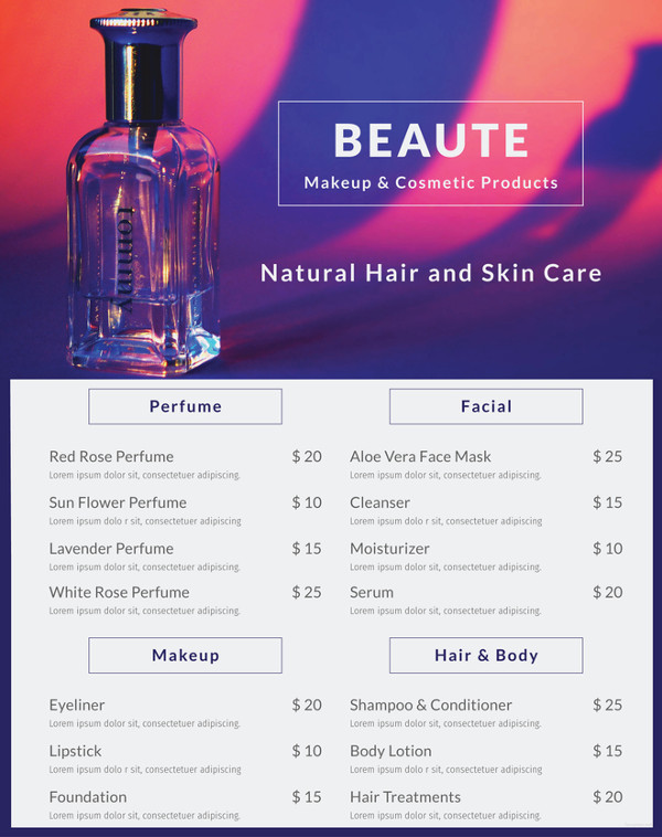 product-menu-illustrator-template
