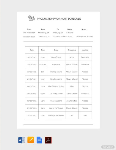 45  Workout Schedule Templates PDF Docs